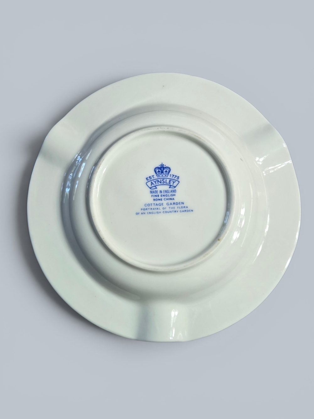 Vintage Aynsley "Cottage Garden" Bone China Trinket Dish / Ashtray - Picture 2 of 5
